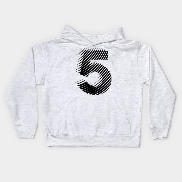 blurred 5 in black Kids Hoodie by MplusC